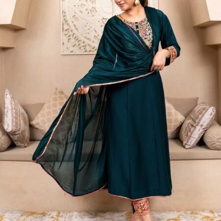 Vichhitra Silk kurti suit set