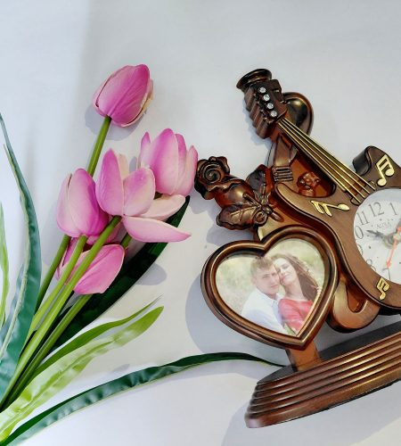 Musical Instrument Photo Frame Clock